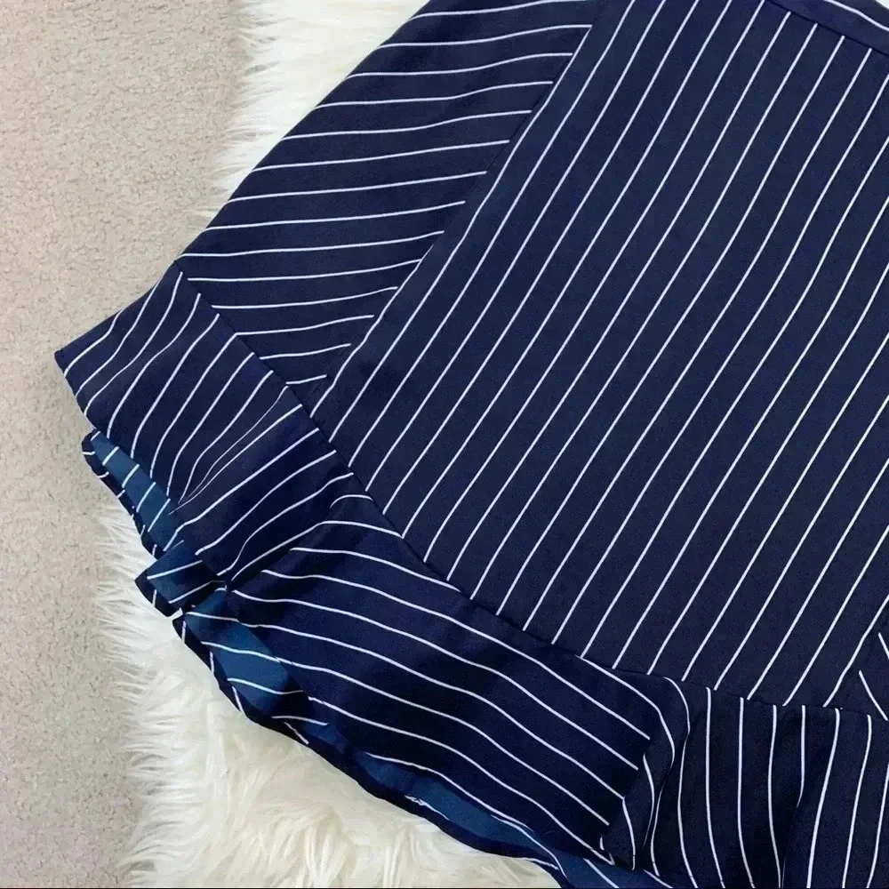 NWT J. Crew Pinstripe Swing Skirt